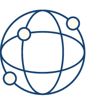Global network icon.